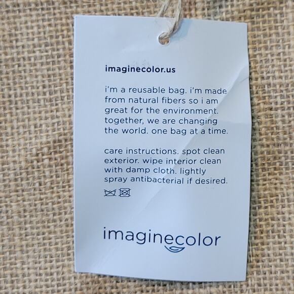 7 Burlap Jute Tote Bags 12x12x8 Wedding Welcome Gift Eco Party Favor Bags Rustic - Picture 5 of 6